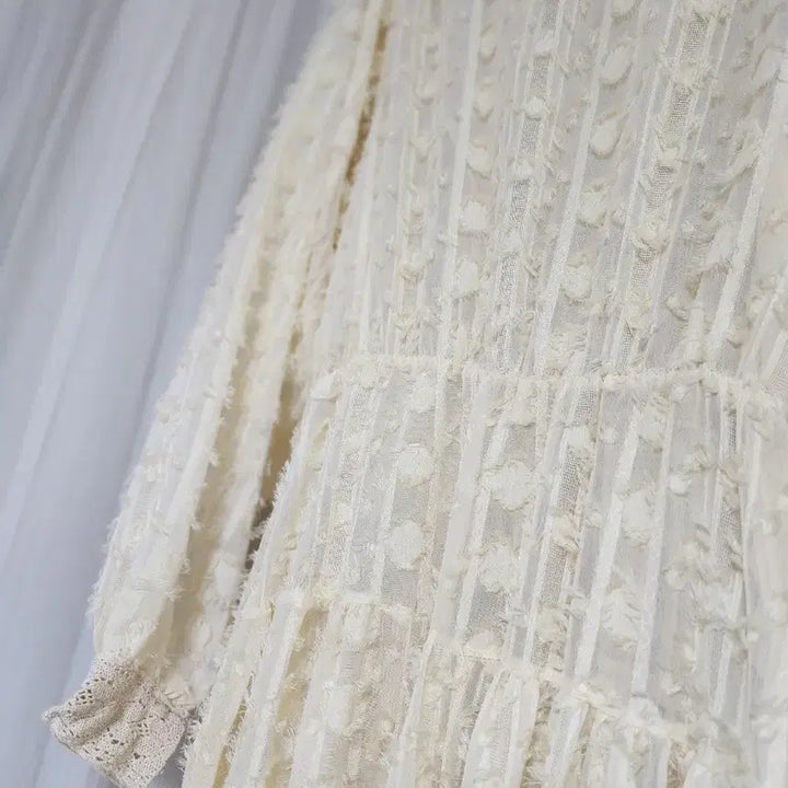 [BUNJANG] Ivory Long Dress / 아이보리 롱 원피스 free