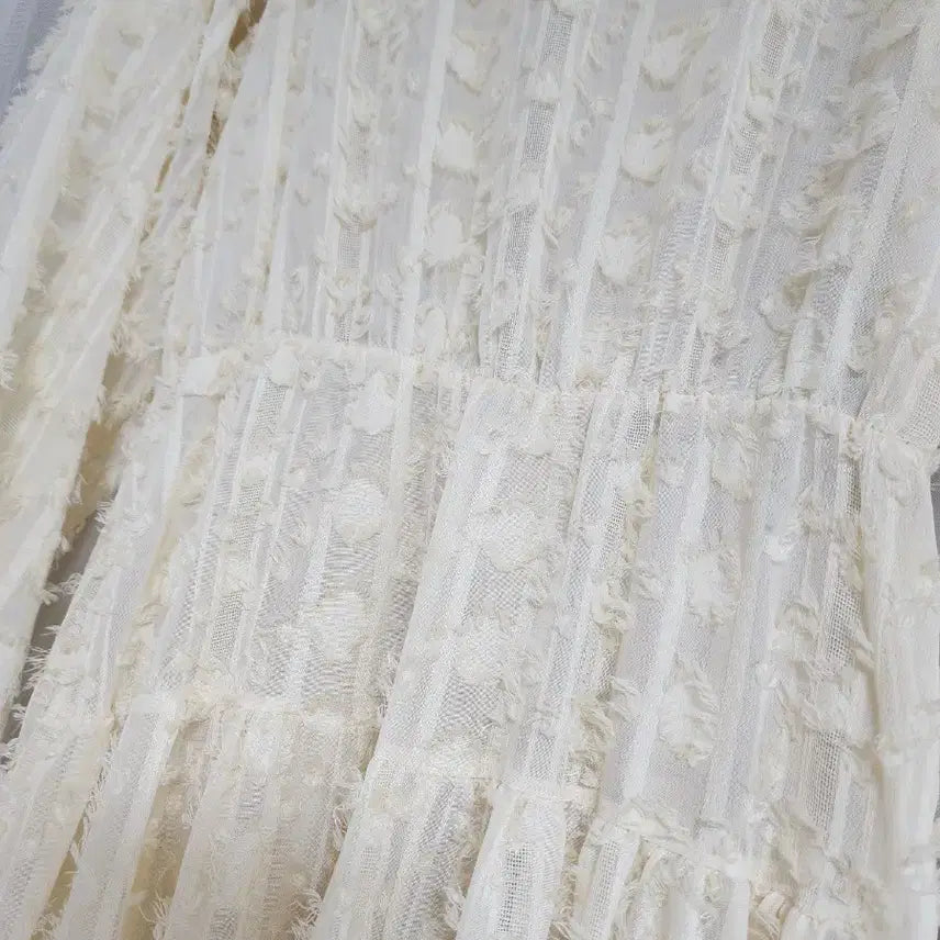 [BUNJANG] Ivory Long Dress / 아이보리 롱 원피스 free