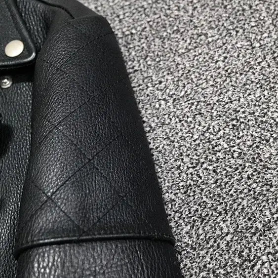 [BUNJANG] VIVASTUDIO Black Leather Rider Jacket / 비바스튜디오 블랙 가죽 라이더 자켓