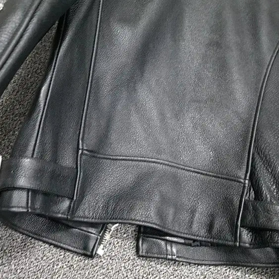 [BUNJANG] VIVASTUDIO Black Leather Rider Jacket / 비바스튜디오 블랙 가죽 라이더 자켓