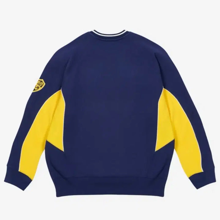 [BUNJANG] Palace Pallamatt Crew Sweatshirt - Navy Yellow XXL / 팔라스 팔라맷 크루 스웻셔츠 맨투맨 XXL