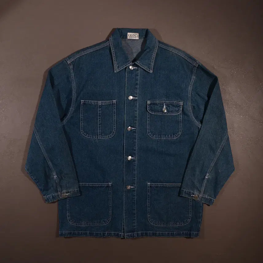 [BUNJANG] Vintage USA Denim Chore Jacket XL / 빈티지 USA 데님 초어자켓 C423
