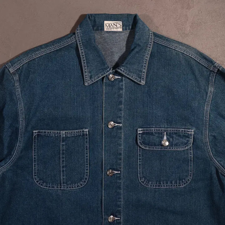 [BUNJANG] Vintage USA Denim Chore Jacket XL / 빈티지 USA 데님 초어자켓 C423