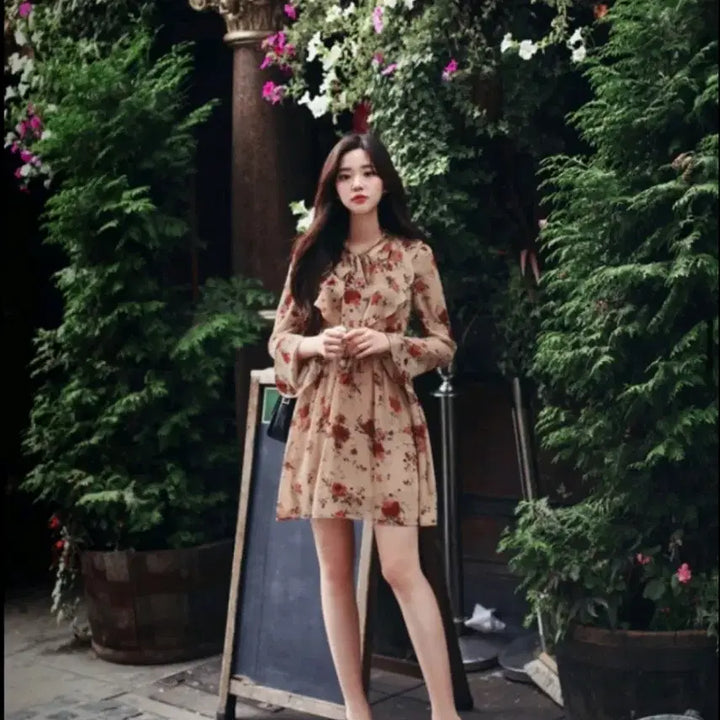 [BUNJANG] Milkcocoa Floral Pattern Dress (M) / 밀크코코아 원피스(m) 팝니다