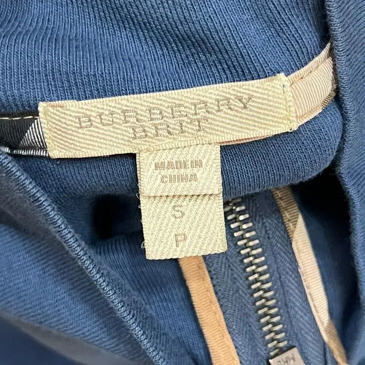 [BUNJANG] Burberry Brit Cotton Half-Zip Up Top / 버버리 브릿 코튼 하프집업 +명품감정서 y15847