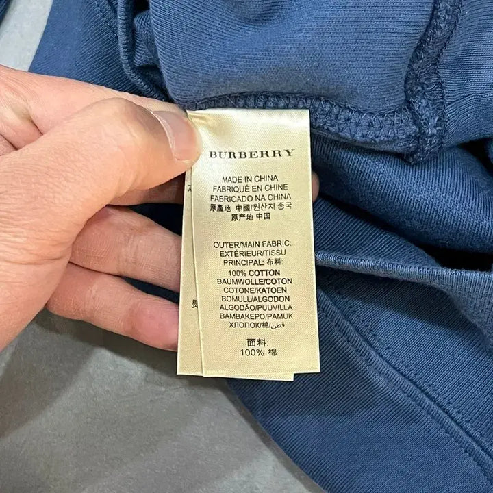 [BUNJANG] Burberry Brit Cotton Half-Zip Up Top / 버버리 브릿 코튼 하프집업 +명품감정서 y15847
