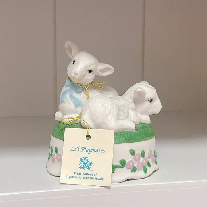 [SOLD OUT] 빈티지 양 오브제 도기 도자기 램