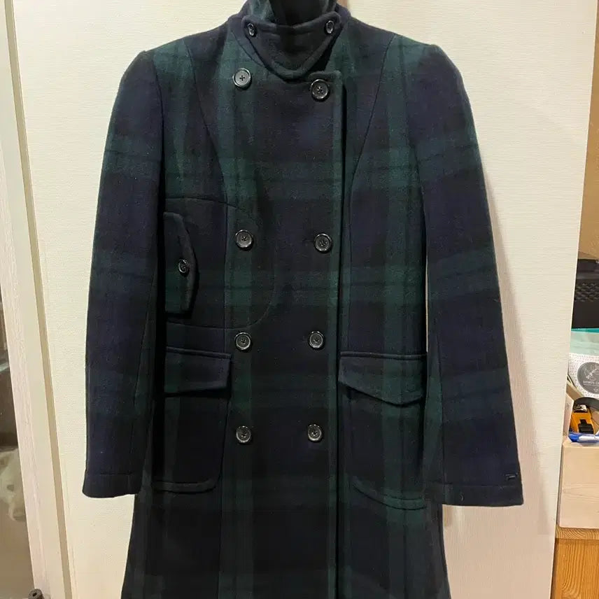 [BUNJANG] Tommy Hilfiger Blackwatch Wool Peacoat (Women&