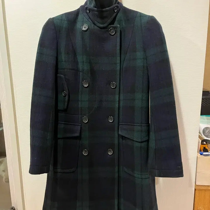 [BUNJANG] Tommy Hilfiger Blackwatch Wool Peacoat (Women&