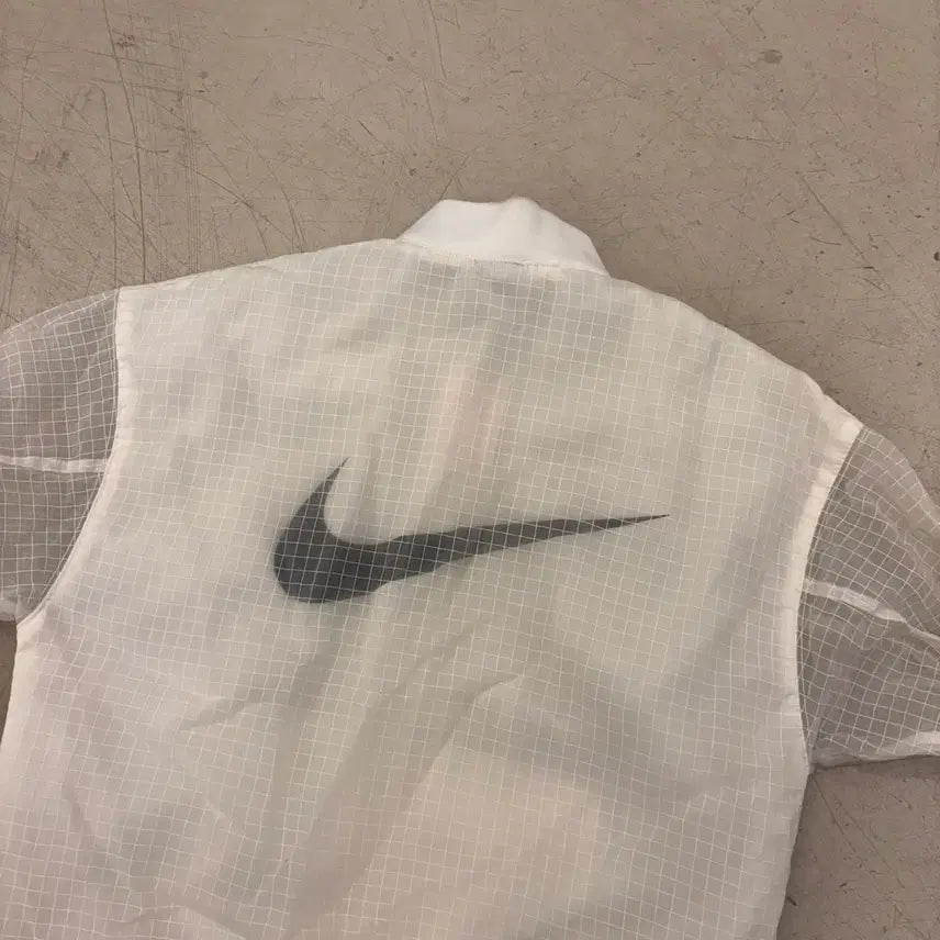 [BUNJANG] Nike Big Logo See-through Windbreaker / 나이키 빅로고 시스루 바람막이