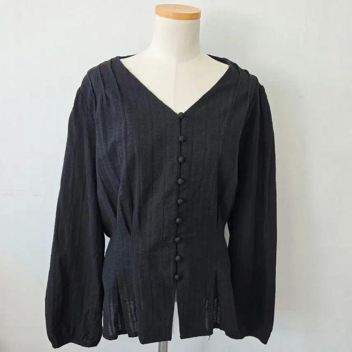 [BUNJANG] RIRI n CO Black Blouse / 빈티지 만원샵 RIRI n CO 블랙 블라우스