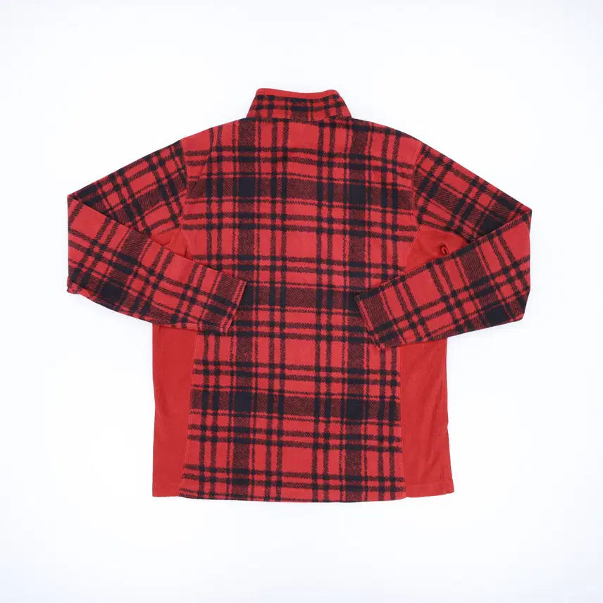 [SOLD OUT] M 컬럼비아 체크 후리스 반집업 0310H1