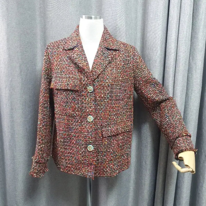 [BUNJANG] Twill Red Luxury Jacket / 트윌 레드 고급 자켓