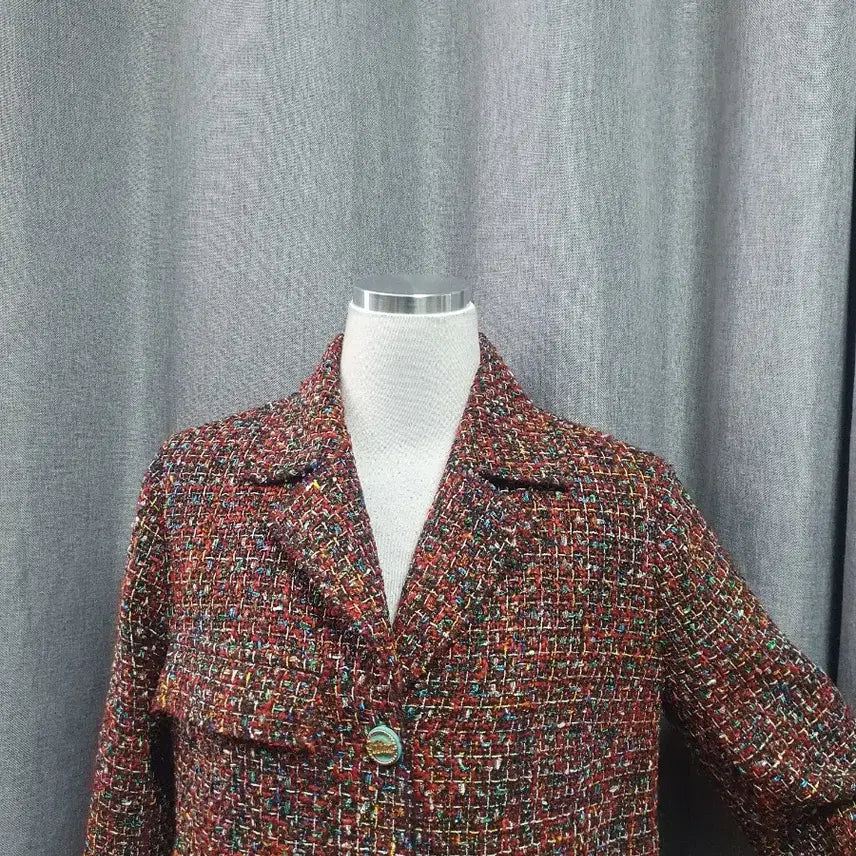 [BUNJANG] Twill Red Luxury Jacket / 트윌 레드 고급 자켓