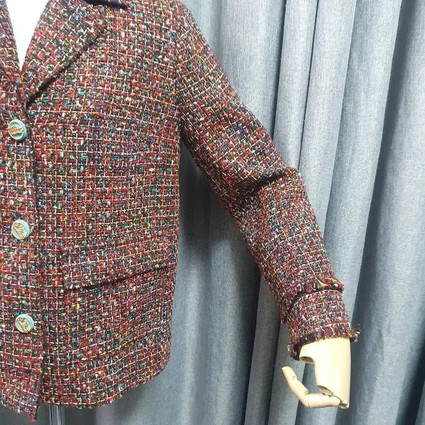 [BUNJANG] Twill Red Luxury Jacket / 트윌 레드 고급 자켓