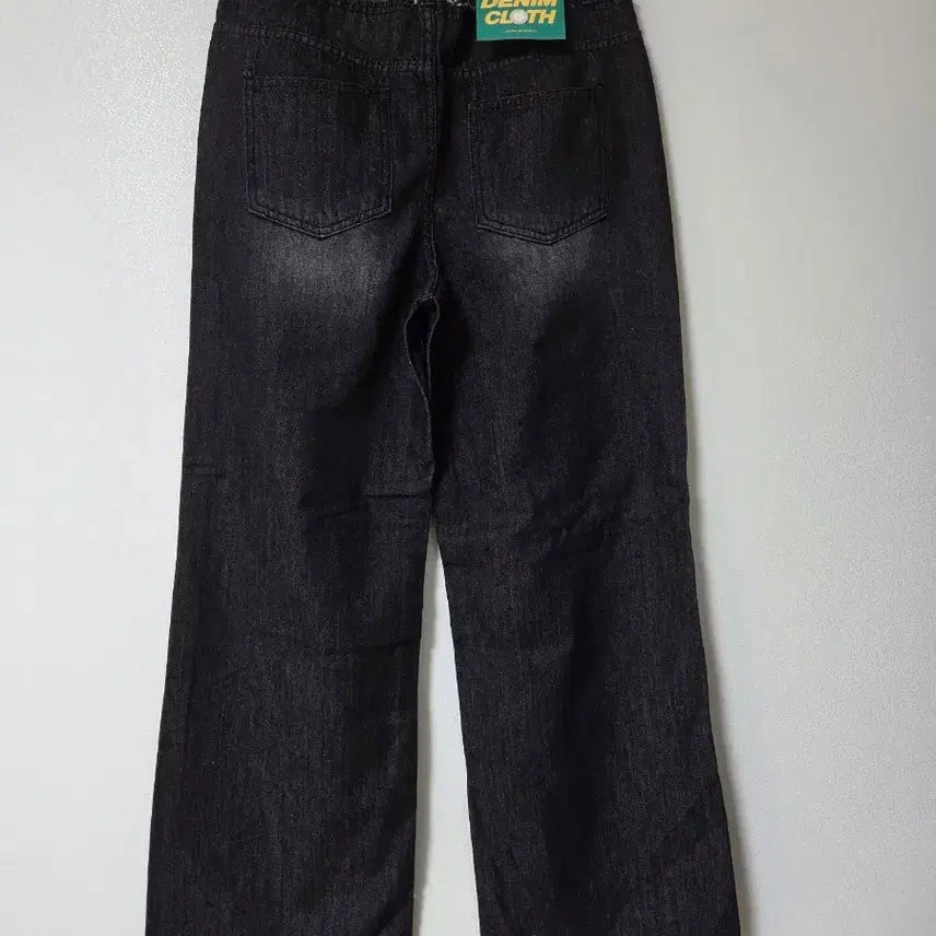 [SOLD OUT] 블랙 워싱 와이드 데님 팬츠