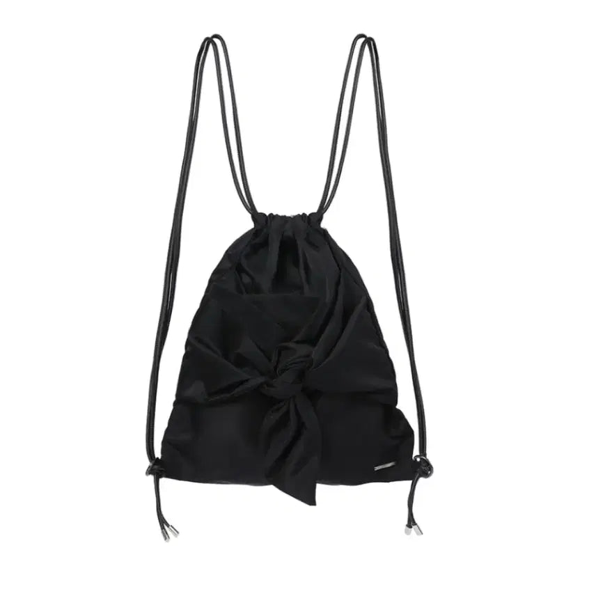 [BUNJANG] Miseki Seoul Tie-up Drawstring Bag - Black / 미세키서울 Tie-up drawstring bag BLACK