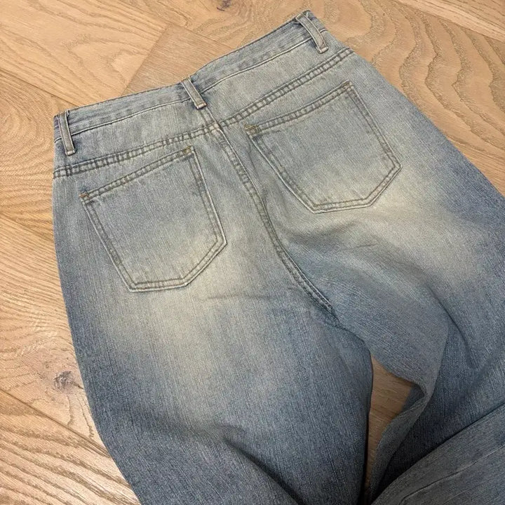 [BUNJANG] Vintage Washed Denim Pants / 빈티지 워싱 데님 팬츠 청바지