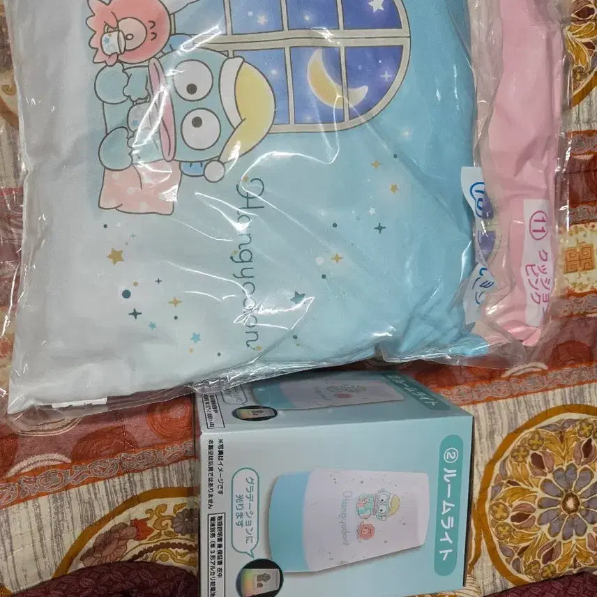 [BUNJANG] Hangyodon Cushion &amp; Room Light Set / 한교동 쿠지 쿠션 2개 + 룸라이트