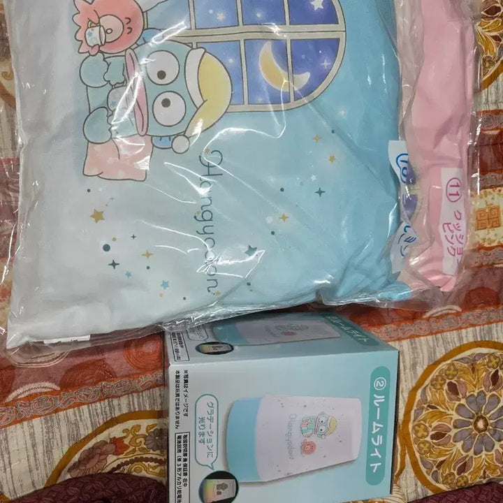 [BUNJANG] Hangyodon Cushion &amp; Room Light Set / 한교동 쿠지 쿠션 2개 + 룸라이트