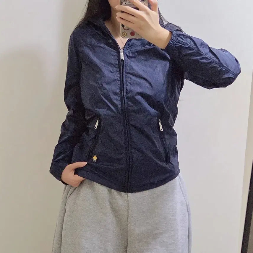 [BUNJANG] Teenie Weenie Navy Windbreaker / 티니위니 네이비 바람막이 윈드브레이커