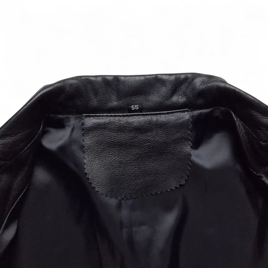 [BUNJANG] Vintage Lambskin Leather Blazer Jacket / [XS] 빈티지 양가죽 블레이저 자켓