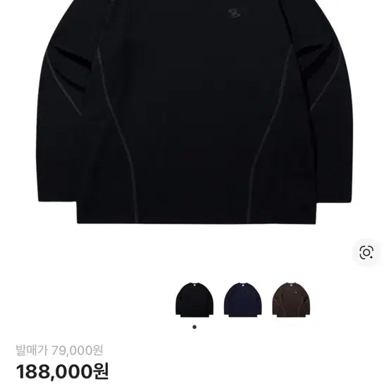 [BUNJANG] Sansan Gear Stitch Long Sleeve Black 23FW / 산산기어 스티치 롱슬리브 블랙 23FW