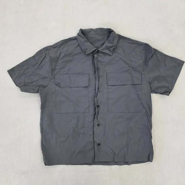 [BUNJANG] F Nylon Pocket Short Sleeve Shirt 0213J / [F] 반팔 셔츠 나일론 포켓셔츠 0213J