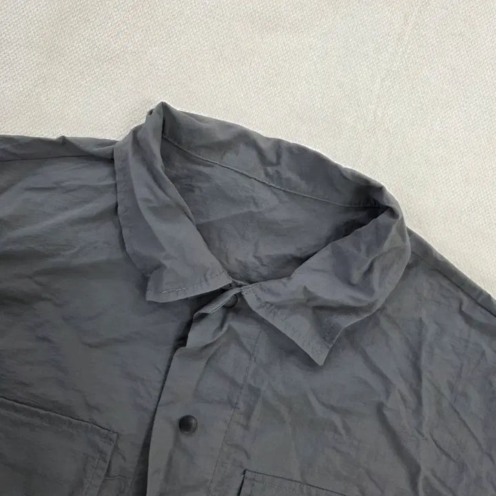 [BUNJANG] F Nylon Pocket Short Sleeve Shirt 0213J / [F] 반팔 셔츠 나일론 포켓셔츠 0213J