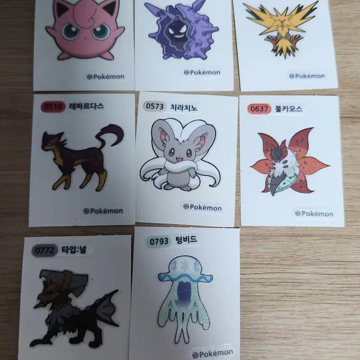[BUNJANG] Pokemon Chunbae Stickers Bundle Set / 포켓몬, 춘배 띠부씰 일괄