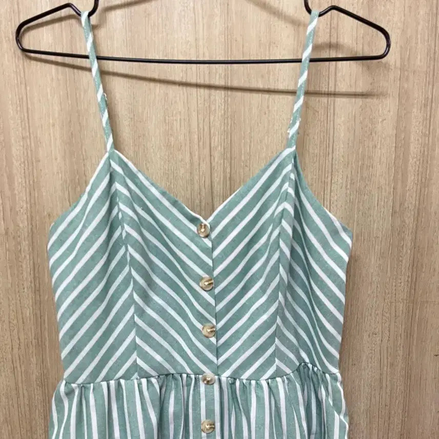 [BUNJANG] Shein Linen Cami Dress L / 쉐인 린넨 끈나시 원피스L
