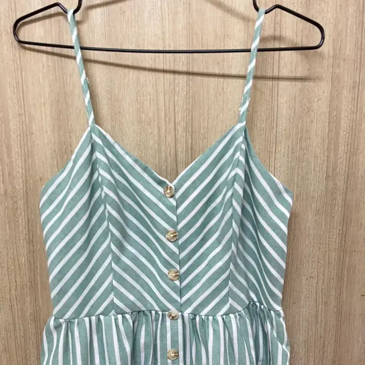 [BUNJANG] Shein Linen Cami Dress L / 쉐인 린넨 끈나시 원피스L