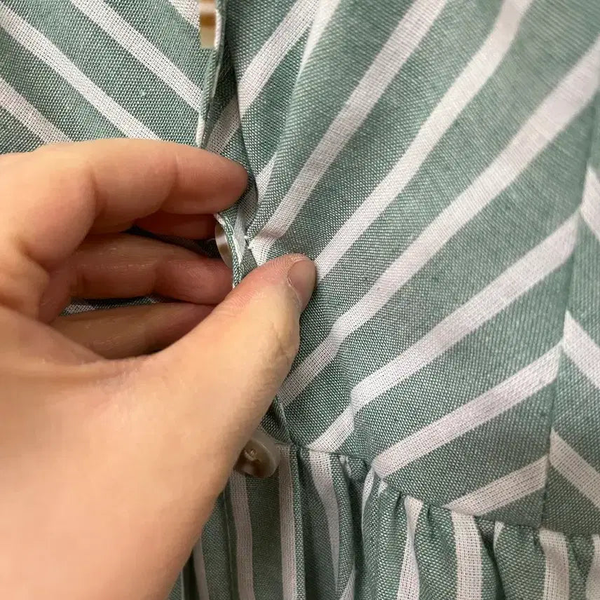[BUNJANG] Shein Linen Cami Dress L / 쉐인 린넨 끈나시 원피스L