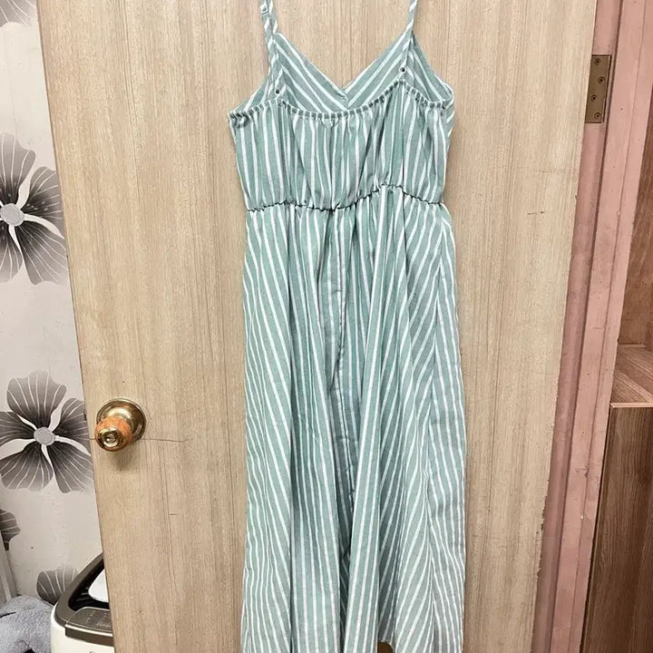 [BUNJANG] Shein Linen Cami Dress L / 쉐인 린넨 끈나시 원피스L