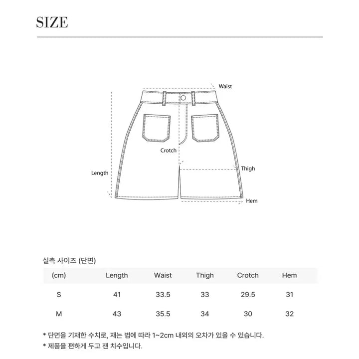 [BUNJANG] Banwon Atelier Front Pocket Denim Shorts S / 반원 아틀리에 프론트 포켓 데님 쇼츠 S