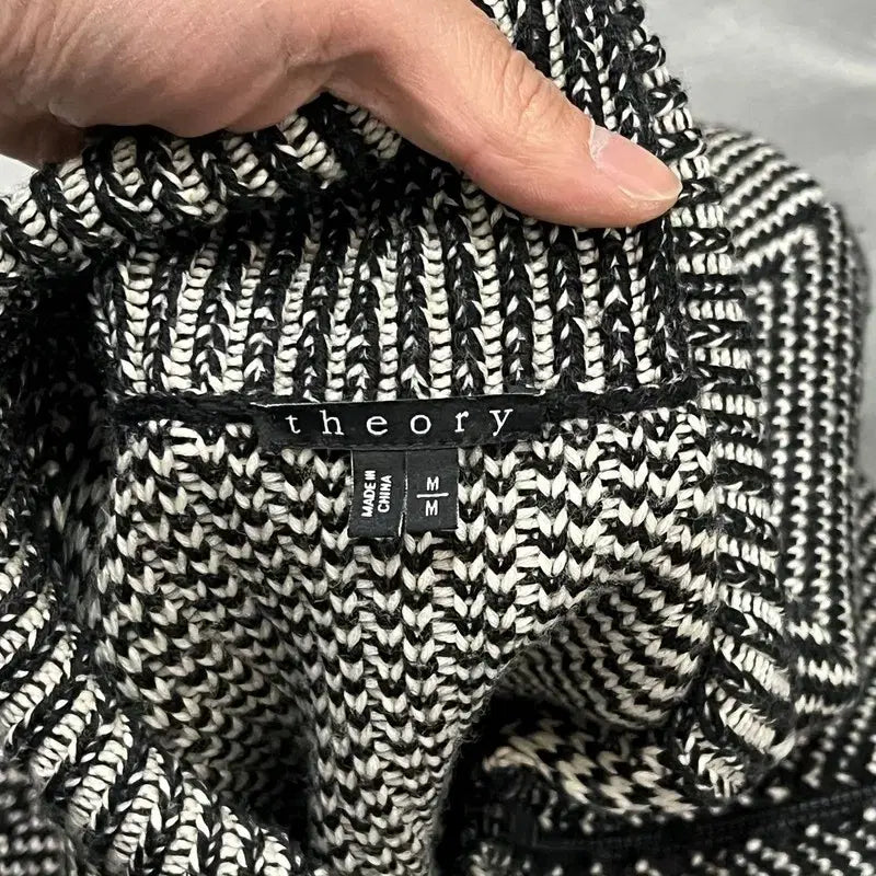 [BUNJANG] Theory Shawl Collar Zip-up Knit Sweater / 띠어리 숄카라 집업 니트 y15849