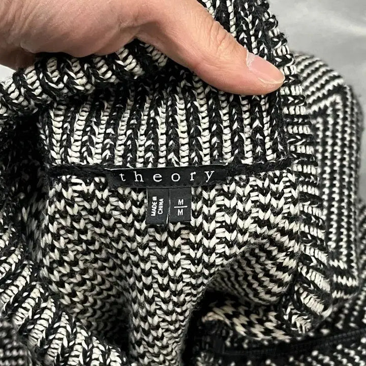 [BUNJANG] Theory Shawl Collar Zip-up Knit Sweater / 띠어리 숄카라 집업 니트 y15849