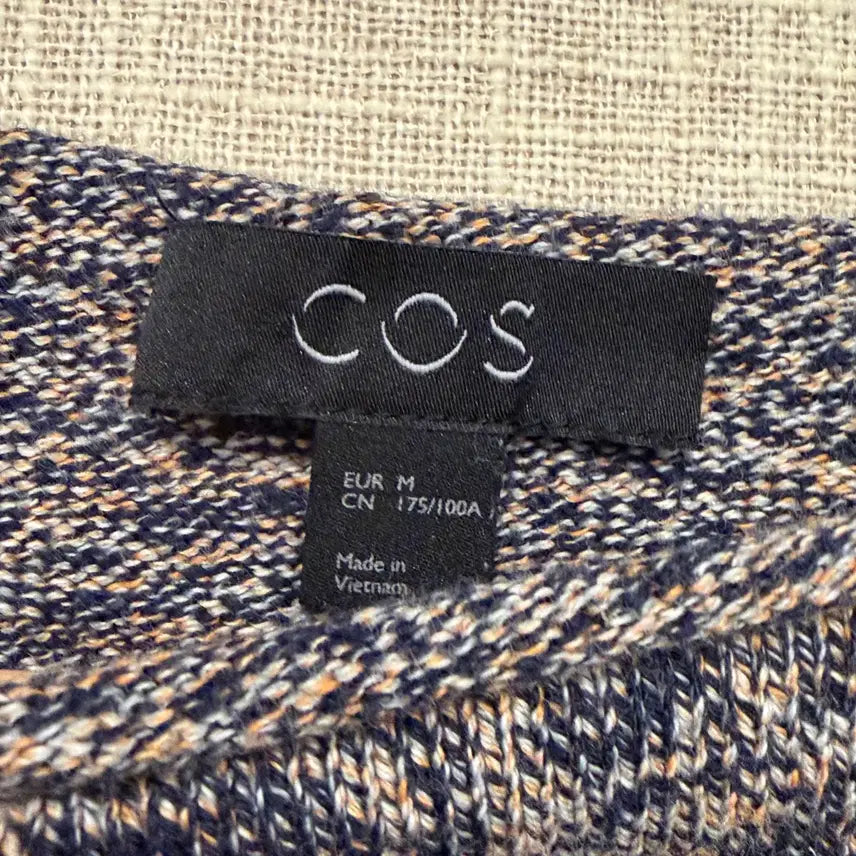 [BUNJANG] COS Multicolor Round Neck Knit Sweater / COS 코스 멀티컬러 라운드넥 니트