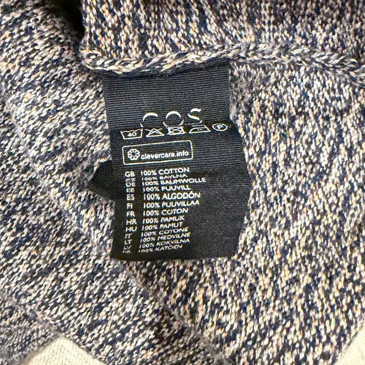 [BUNJANG] COS Multicolor Round Neck Knit Sweater / COS 코스 멀티컬러 라운드넥 니트
