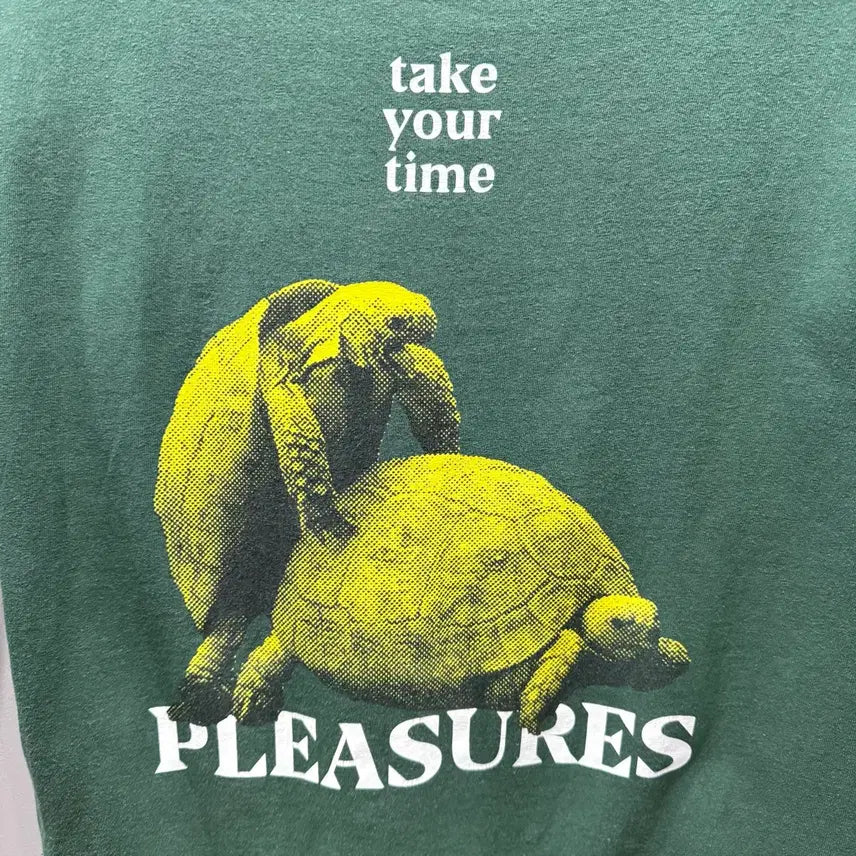 [BUNJANG] 2XL PLEASURER Turtle Graphic T-Shirt / 2XL PLEASURER 거북이 반팔 티셔츠