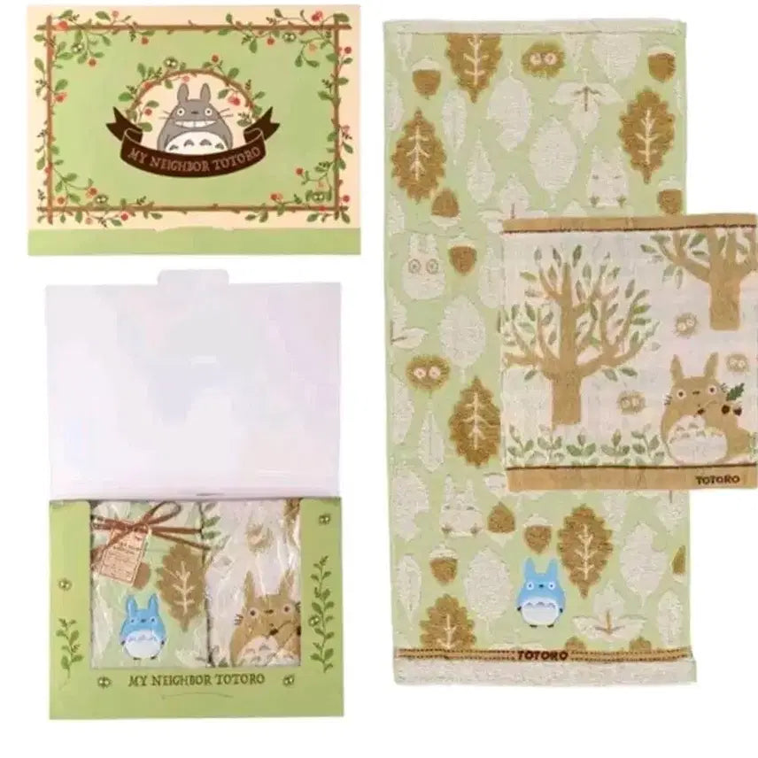 [BUNJANG] Ghibli Totoro Towel Gift Set / (정품) 지브리 타월 수건 선물세트