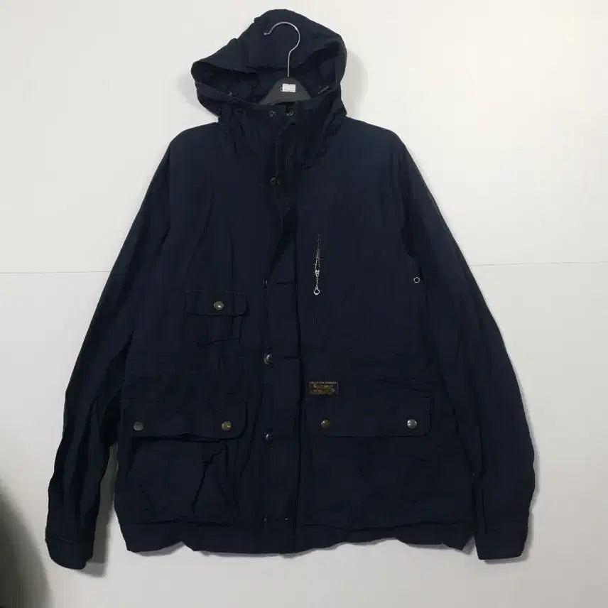 [BUNJANG] Covernat Navy Hooded Parka Jacket / 커버낫 covernat 네이비 후드 야상 자켓 3200088