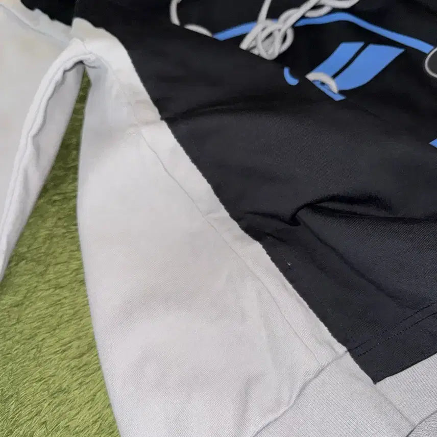 [BUNJANG] We11done Oversized Overlay Panel Logo Hoodie / We11done 웰던 오버사이즈드 오버레이 패널 로고 후디
