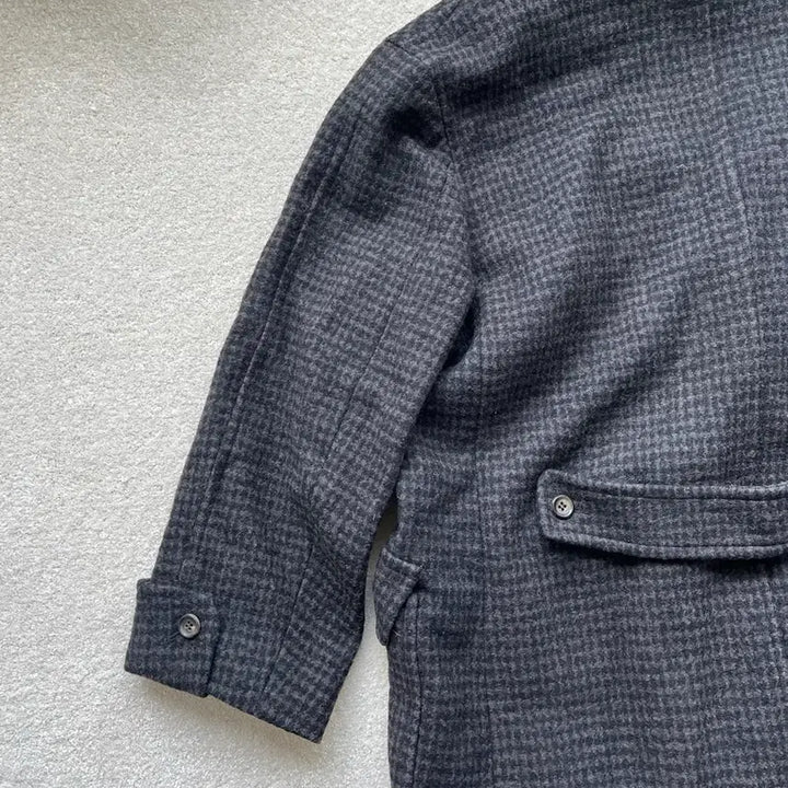 [BUNJANG] Takeo Kikuchi Houndstooth Double Long Coat / 타케오키쿠치 하운드투스 더블 롱 코트 (105-110)