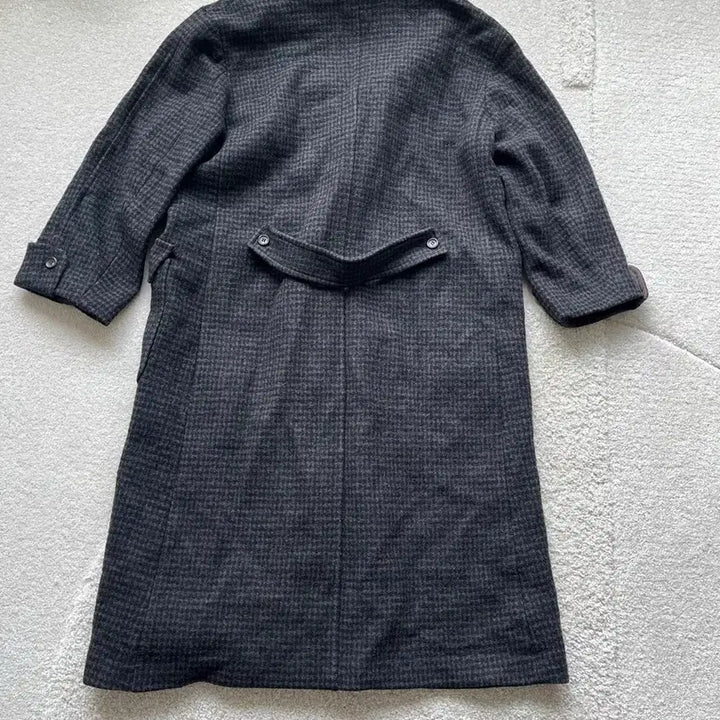 [BUNJANG] Takeo Kikuchi Houndstooth Double Long Coat / 타케오키쿠치 하운드투스 더블 롱 코트 (105-110)