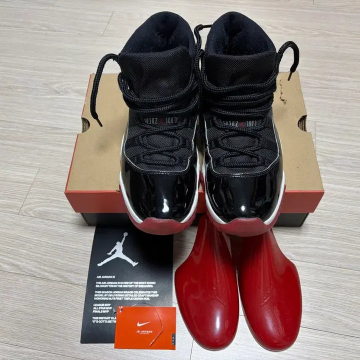 [BUNJANG] Nike Air Jordan 11 Bred Mid 2019 Sneakers / 조던11 브레드 미드 2019 265 사이즈