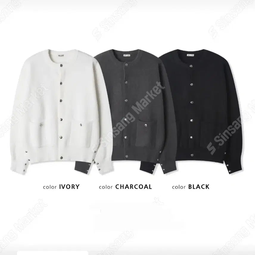 [BUNJANG] Loose Fit Angora Cardigan (Black) / 박시 루즈핏 가디건(블랙)