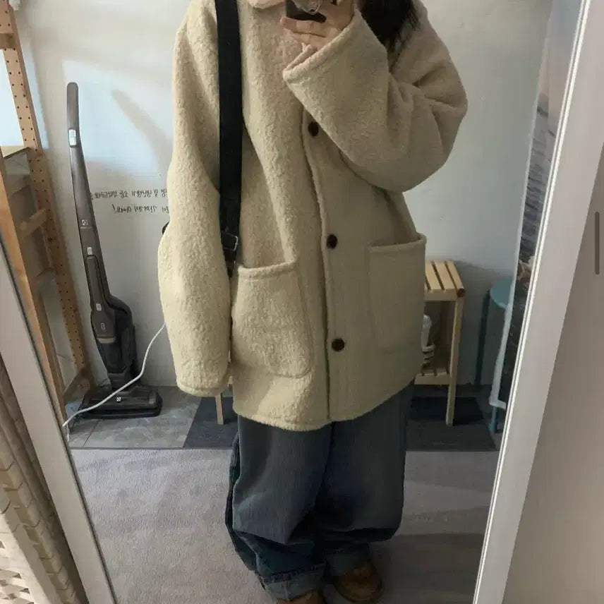 [BUNJANG] Amilt Poodle Coat Beige / 아밀트 푸들코트 베이지