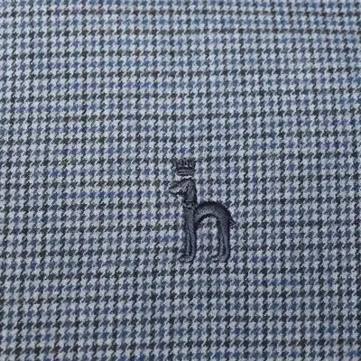 [BUNJANG] Hazzys Navy Black Checkered Shirt / (105)A305. 헤지스/네이비블랙 잔체크셔츠