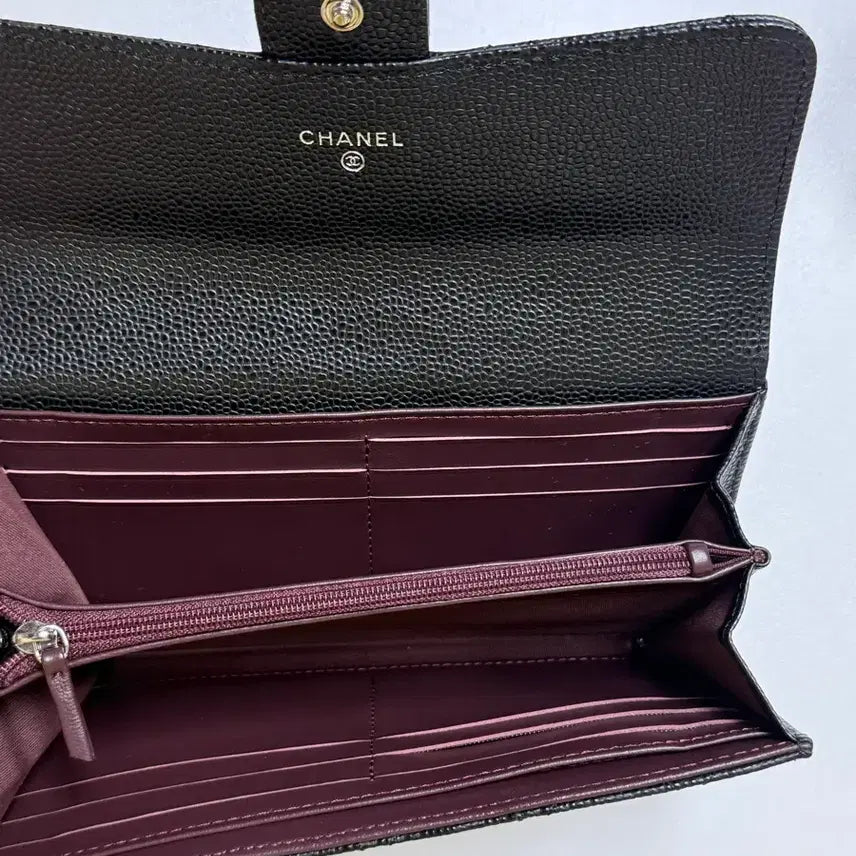 [BUNJANG] Black Quilted Long Wallet / 장지갑